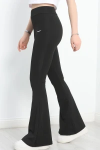 Baskılı İspanyol Paça Tayt Siyah - 20190.1098.