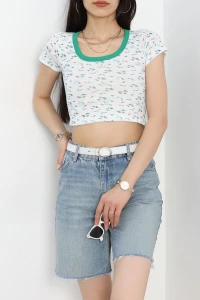 Desenli Body Yeşil - 22557.1723.