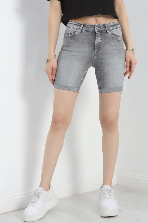 Kot Şort Gri - 30255.1904.