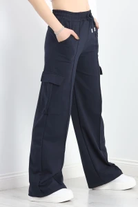 2 İplik Çımalı Kargo Eşofman Altı Lacivert - 40020.1857.