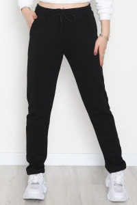 Double Face Kumaş Eşofman Altı Siyah - 40554.1431.