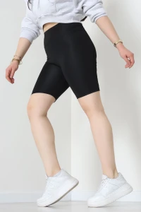 Büyük Beden Dalgıç Biker Tayt Siyah - 50354.1098.