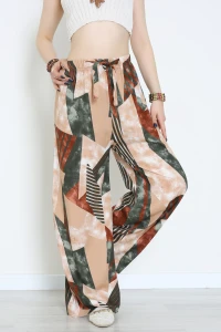 Desenli Dokuma Pantolon Haki - 12333.1095.