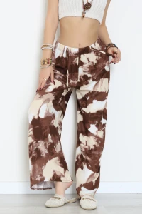 Desenli Dokuma Pantolon Kahve - 12333.1095.