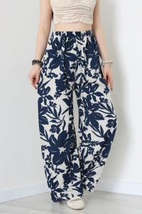 Desenli Dokuma Pantolon Beyazmavi - 12333.1095.