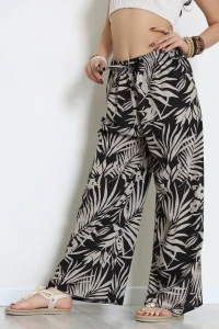 Desenli Dokuma Pantolon Ekrusiyah - 12333.1095.