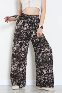 Desenli Dokuma Pantolon Siyahkahve - 12333.1095.