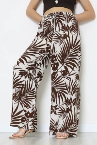 Desenli Dokuma Pantolon Ekrukahve - 12333.1095.