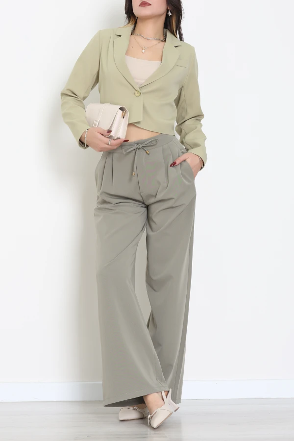 Dabıl Kumaş Astarlı Blazer Ceket Çağla - 2137.1991.