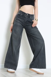 Palazzo Geniş Paça Kot Pantolon Füme - 31548.2059.