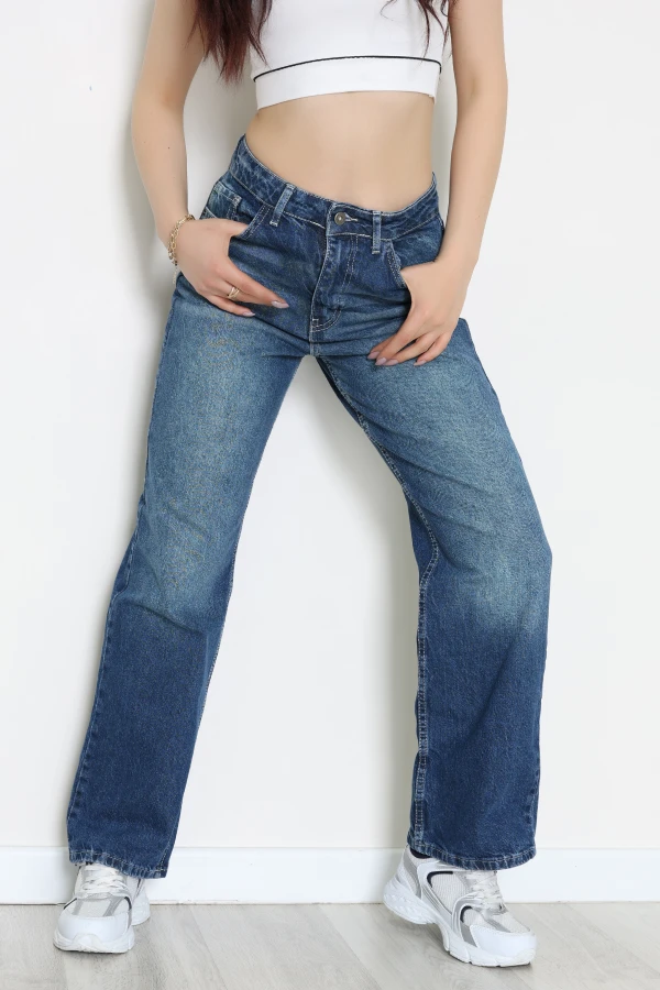 Palazzo Kot Pantolon Lacivert - 31904.1566.