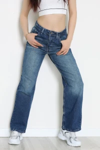 Palazzo Kot Pantolon Lacivert - 31904.1566.