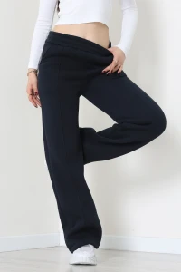 3 İplik Önü Çımalı Eşofman Altı Lacivert - 42520.1878.