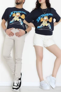 Kompakt Penye Unisex Tişört Lacimavi - 55064.1872.