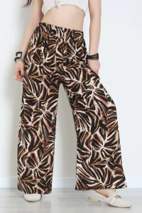 Desenli Dokuma Pantolon Kahveoranj - 12333.1095.