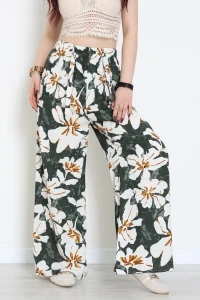 Desenli Dokuma Pantolon Hakibeyaz - 12333.1095.