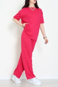 Oversize İki İplik Wortex Takım Fuşya - 80303.1878.