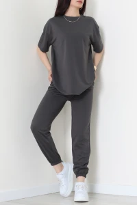 Oversize İki İplik Wortex Takım Boyalıantrasit - 80318.1878.