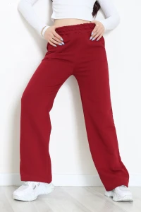 3 İp Şardonsuz Eşofman Altı Bordo - 52136.1878.