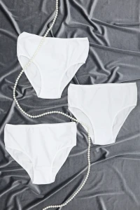 3'Lü Bato Külot Beyaz - 1001.1783.