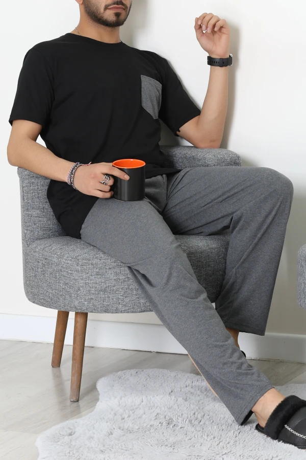 Erkek Pijama Takımı Siyah - 70605.1048.