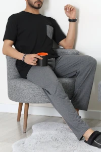 Erkek Pijama Takımı Siyah - 70605.1048.