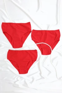 3'Lü Bato Külot Kırmızı - 1001.1783.