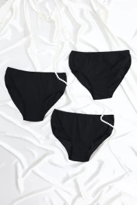 3'Lü Bato Külot Siyah - 1001.1783.