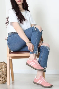 Süet Spor Ayakkabı Pembepudra - 31839.264.