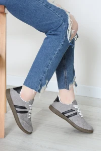 Süet Spor Ayakkabı Fümesiyah - 31839.264.