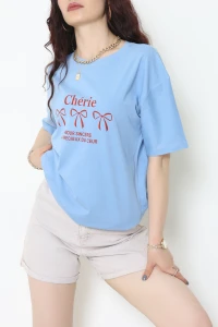 Suprem Baskılı Oversize Tişört Bebemavi - 31883.1878.