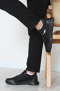 Baskılı Erkek Spor Ayakkabı Siyah - 31914.264.