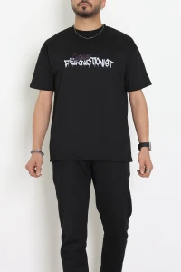 Wortex Oversize Erkek Tişört Siyah - 31694.1878.