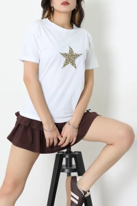 Suprem Baskılı Tişört Beyaz - 31885.1878.