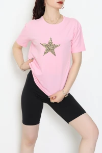 Suprem Baskılı Tişört Pembe - 31885.1878.