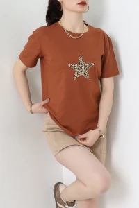 Suprem Baskılı Tişört Kiremit - 31885.1878.