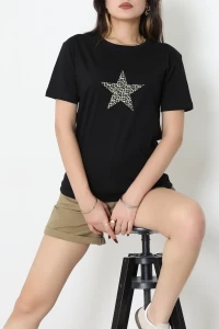 Suprem Baskılı Tişört Siyah - 31885.1878.