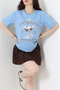 Suprem Baskılı Oversize Tişört Bebemavi - 31889.1878.