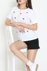 Suprem Baskılı Tişört Beyaz - 31890.1878.