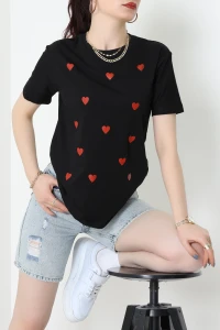 Suprem Baskılı Tişört Siyah - 31890.1878.