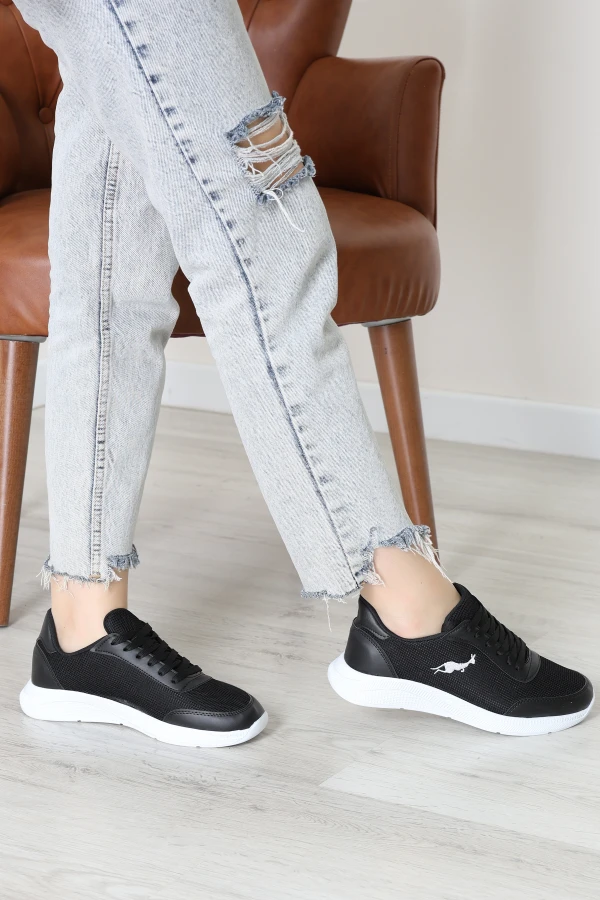 Baskılı Spor Ayakkabı Siyahbeyaz - 31911.264.