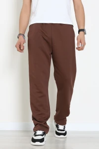 3 İplik Şardonsuz Erkek Eşofman Altı Kahve - 42818.1878.