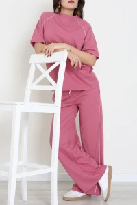 İki İplik Kadın Eşofman Takımı Gülkurusu - 52211.1567.