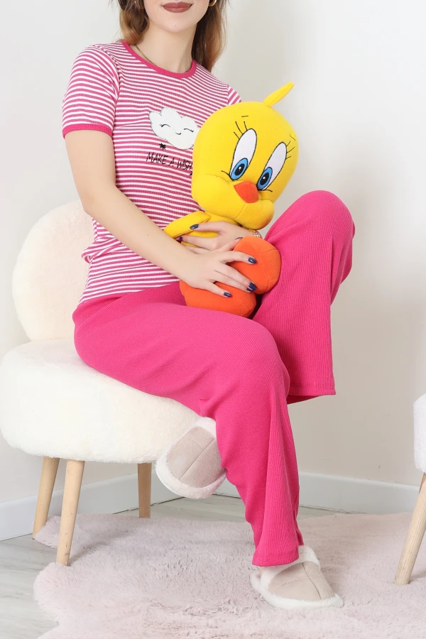 Kaşkorse Pijama Takımı Pembe - 52221.1567.