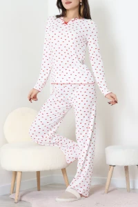 Viskon Ribana Baharlık Fiyonklu Pijama Takımı Küçükkalp - 785.1287.