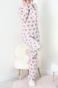 Bisiklet Yaka Uzun Kol Pijama Takımı Panda - 780.1287.
