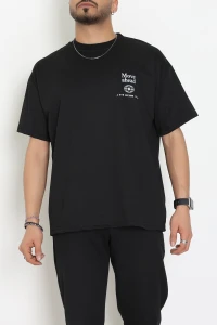 Wortex Oversize Erkek Tişört Siyah - 31692.1878.
