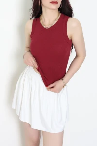 Halter Yaka Kaşkorse Body Bordo - 71060.1748.