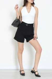 Dabıl Kumaş Şort Siyah - 31875.1991.