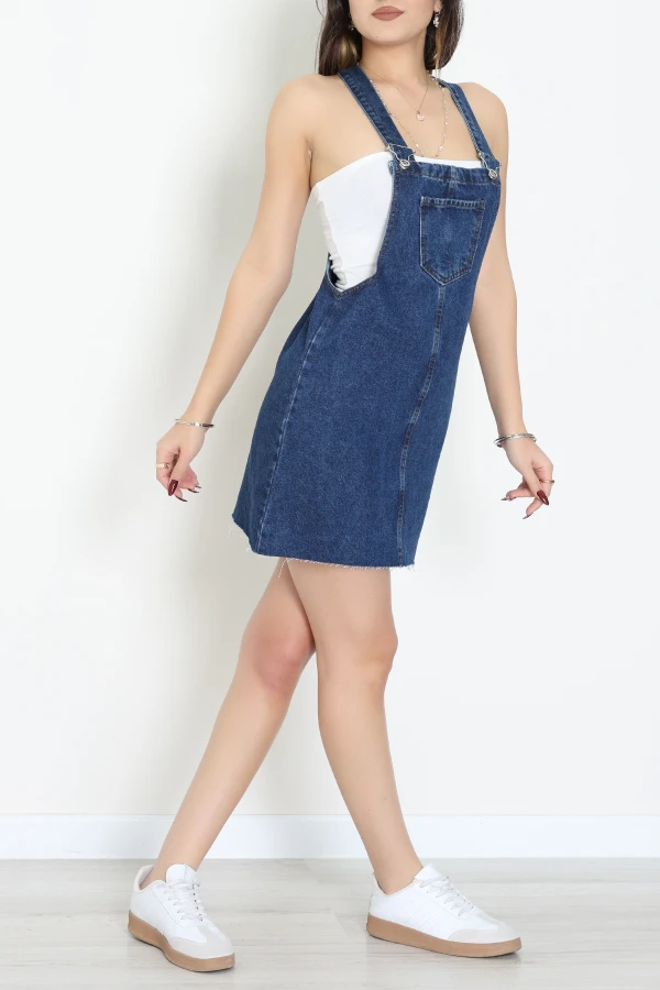 Salopet Kot Elbise Lacivert - 32362.2088.